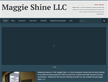 Tablet Screenshot of maggieshine.com